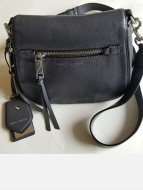 Marc Jacobs Recruit Nomad Saddle Bag (Small), Gray, Pre-owned
